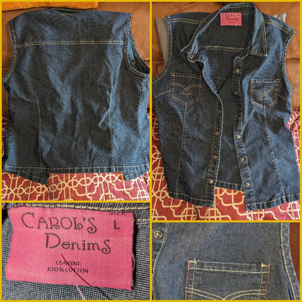 Carol's Denims jean vest